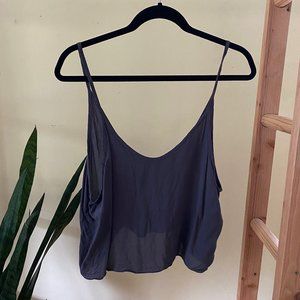 Brandy Melville Dark Gray Cropped Tank